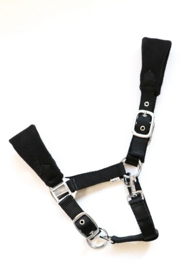 HB Halster Fleece Gevoerd zwart