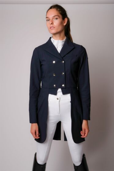 Montar Long Tail Coat Navy