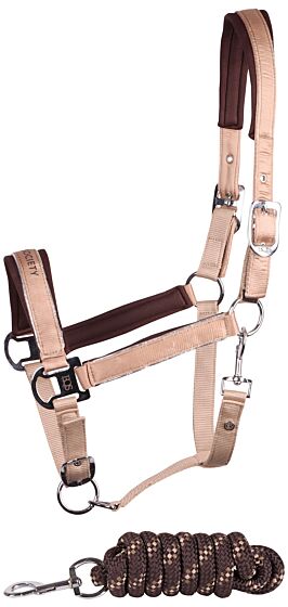 Harry's Horse Halsterset Eli Satin Zilver-Mink