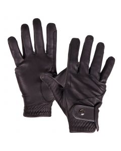 QHP Pro Handschoenen Geitenleer zwart