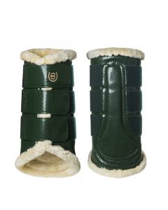 Equestrian Stockholm Brushing Boots Forest Green