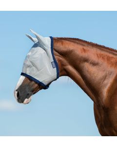 Horseware Vliegenmasker met Oren zilver/navy