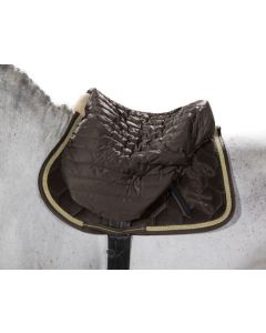 Eskadron Saddle Cover Glossy Quilted bruin