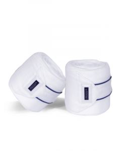Equestrian Stockholm Bandages White Blue Meadow