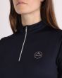 Montar Longsleeve Polo Everly Crystal navy