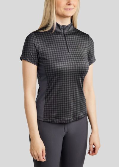 Montar Shirt Hannah Houndstooth Slate Grey