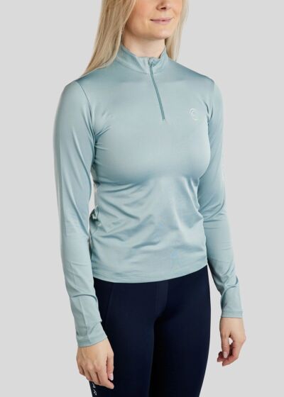 Montar Trainingshirt Cha LS Holo+Crystal StoneBlue