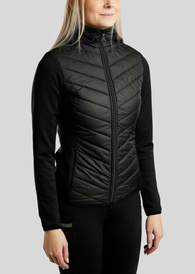 Montar Hybrid Jacket Met Crystal logo Zwart