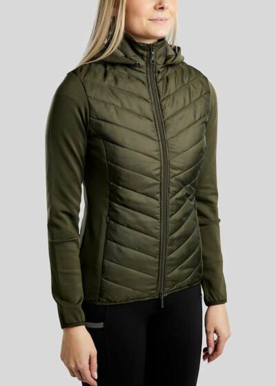 Montar Hybrid Jacket Met Crystal logo Olive