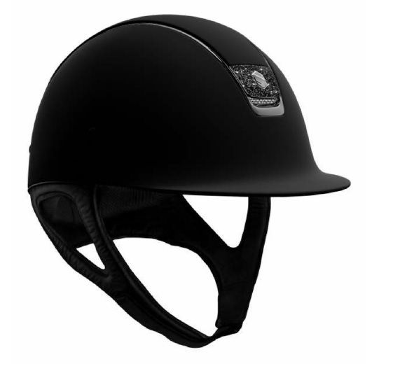 Samshield Cap Shadowmatt Black Swarovski zwart