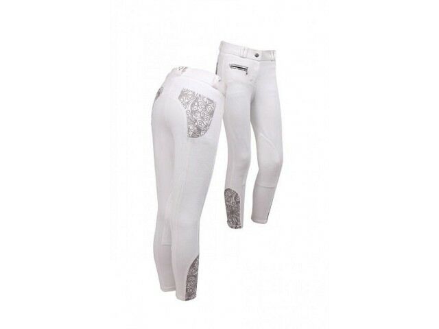 QHP Rijbroek Junior Flower Power wit