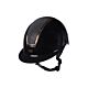 HKM Cap Lady Shield Brillant Zwart/Rosegoud