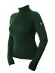Equestrian Stockholm Knitted Polo Top Forest Green