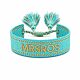 MrsRos Signature Armband Aqua Gold