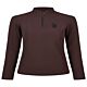 Pikeur Shirt Function Zip Rip Print FW26 Chocolate