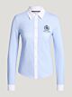 Tommy Hilfiger Blouse Perkings Stretch Blauw