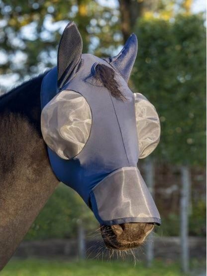 LeMieux Bug Relief Fly Full Mask navy