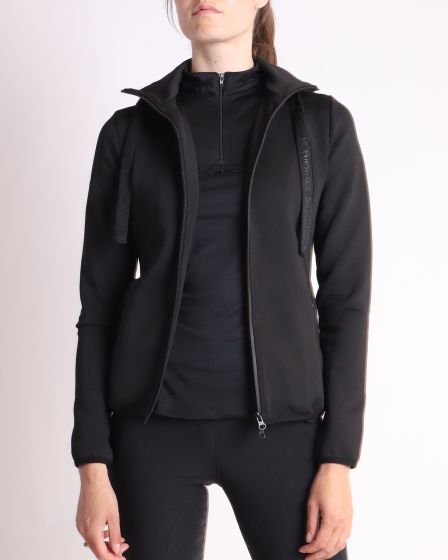 Montar MoCaroline Hoodie  Vest Crystal Logo zwart