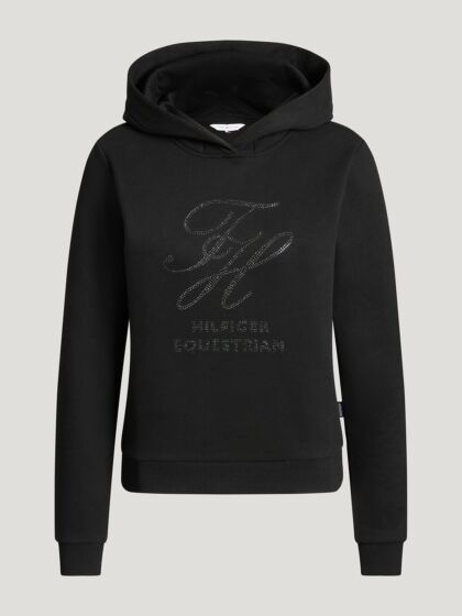 Tommy Hilfiger Hoodie Estelle Strass Zwart