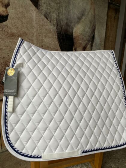 Equest Zadeldek Cotton Diamant DR wit