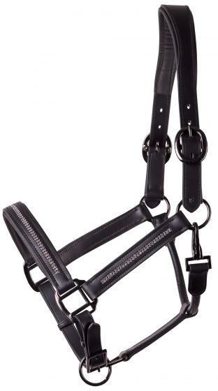 Harry's Horse Halster Leder Crystal Black-Gunmetal