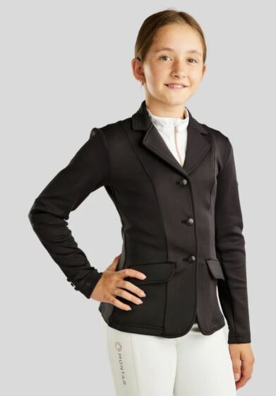 Montar Wedstrijdjas Met Strik En Crystals Zwart