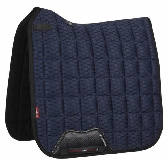 LeMieux Zadeldek Carbon Mesh Air Dressage navy