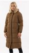 Anky Long Puffer Coat Winterjas Bronze