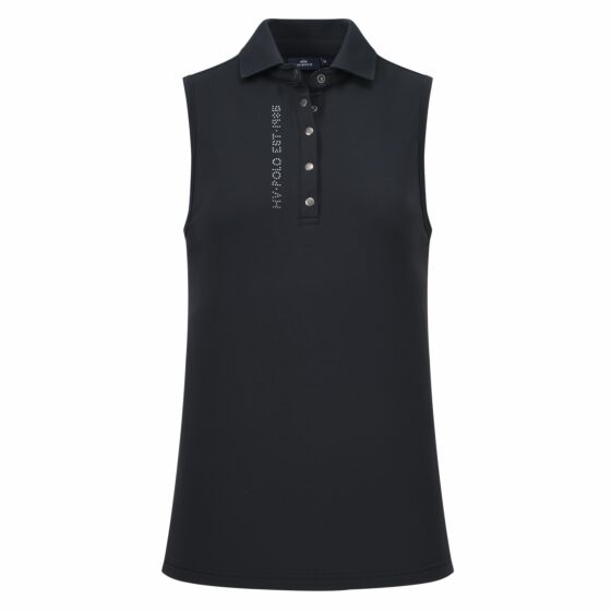 HV Polo Sleeveless Polo Myrthe Zwart