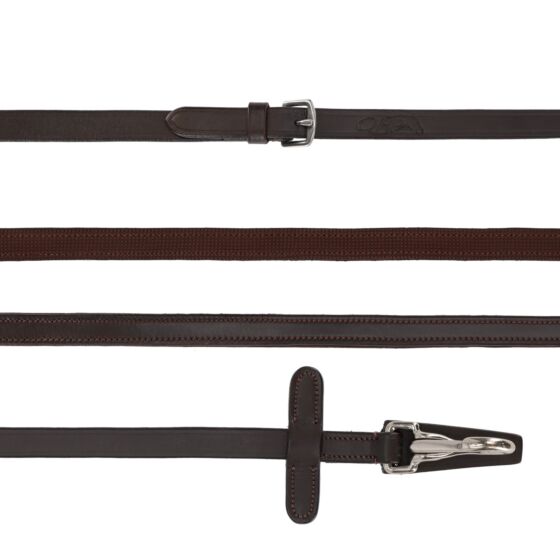 QHP Teugels Eenzijdig Anti-Slip met Clip Bruin