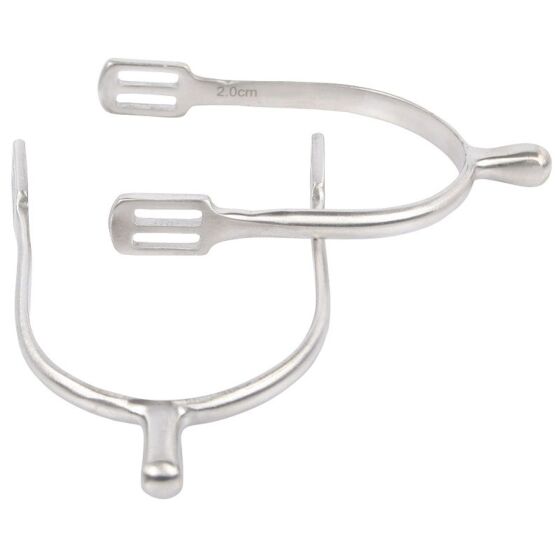 Harry's Horse Damessporen RVS Knop Geborsteld