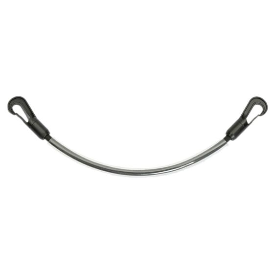 QHP Geplastificeerd Staartkoord Zwart