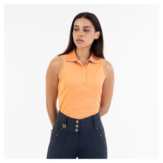 Anky Sleeveless Polo Shirt Gold Sunset