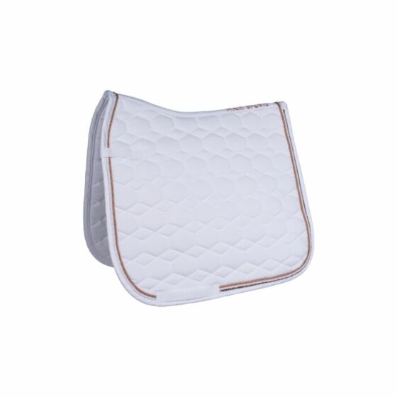 HKM Zadeldek VZ Rosegold Glamour Wit