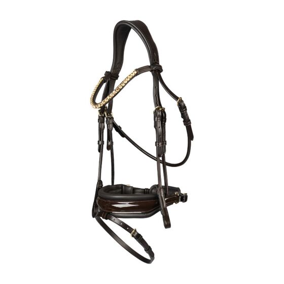 Horka Trenshoofdstel Filius Bruin/Goud