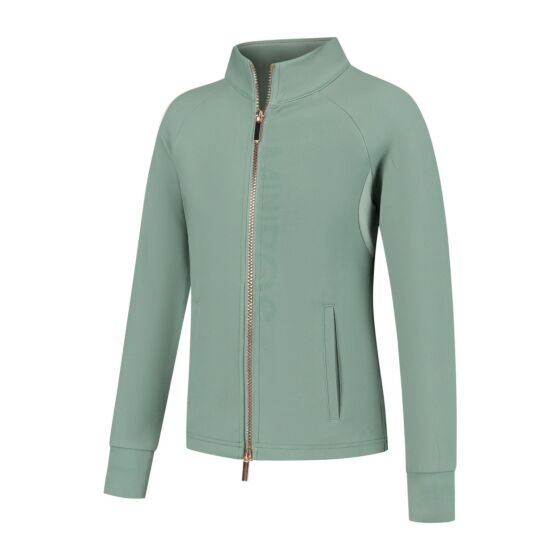 Mini Ros Zoë Softshell Trainingsjas Lavendel Groen