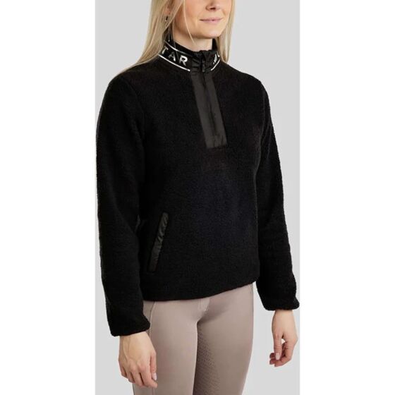 Montar Sweater Teddy Sille Viv Print Zwart