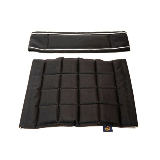 ONE Seat & Back Zwart/Zilver/Zwart