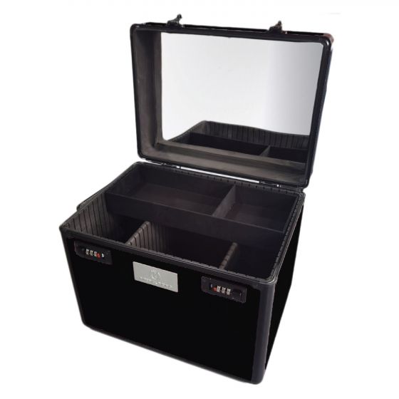 Imperial Riding Grooming Box Shiny Flower black