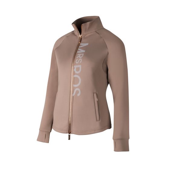 Mrs. Ros Softshell Logo Training Jacket Taupe