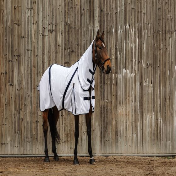 Equitheme Vliegendeken Mesh Wit