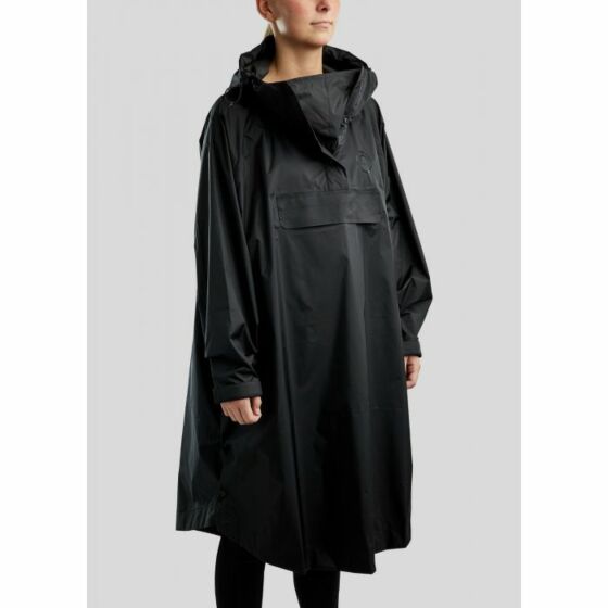 Montar Regenjas Rianne Logo Zwart/Zwart