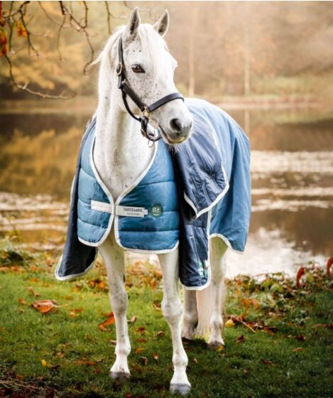 Horseware Eco Liner 100gr Teal Eco Print/Grijs