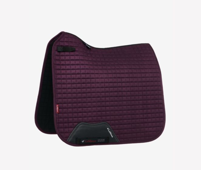 Le Mieux Zadeldekje Dressage Square Suede Fig