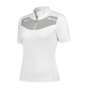 MrsRos Competition Top Jacquard Short Sleeve wit