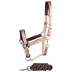 Harry's Horse Halsterset Eli Satin Zilver-Mink