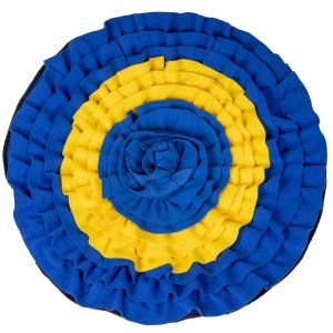 QHP Paardenspeelgoed Snuffelmat blauw/geel