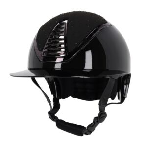 QHP Veiligheidscap Memphis Polo Visor Zwart