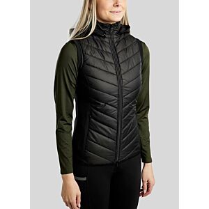 Montar Hybrid Bodywarmer Crystal Logo Zwart