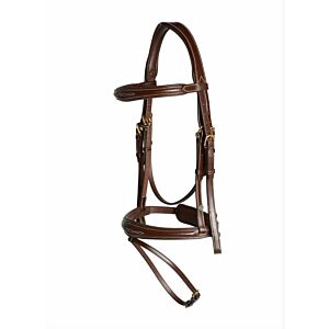 LJ Leathers Trenshoofdstel London Anatomic Bruin